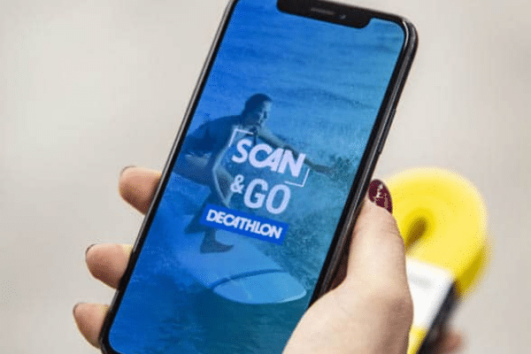 Paiement mobile application Scan&Go Decathlon